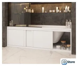 Фронтальный экран под ванну Onika Одио 180 518011 (белый)