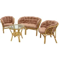 Набор садовой мебели Garden Story Багамы Премиум / СV-B04 (медовый/бежевый)