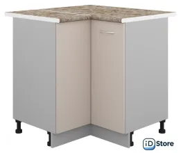 Шкаф напольный Кортекс-мебель Корнелия Лира НШУ угловой (капучино/мадрид)