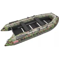 Надувная лодка Roger Boat Hunter 3200 (без киля, зеленый камуфляж/черный комби)
