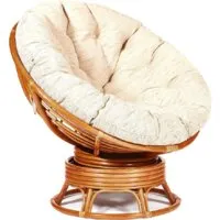 Кресло-качалка TetChair Papasan w 23/01 B (коньяк, с подушкой)