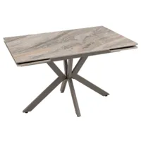 Обеденный стол Stool Group Marmer 120-180x80x76 (керамика Venetian Br.Lt/латте)