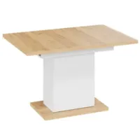 Кухонный стол Трия Детройт тип 4 (белый/дуб крафт золотой)