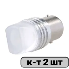 Автолампа диод P21/5W (1157) BAY15d 12V 9SMD 2-конт 1W SKYWAY Белая, пакет с подвесом, компл.2шт