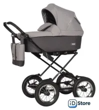 Универсальная коляска Riko Basic Bella Classic (2 в 1, 01/серый/графит)