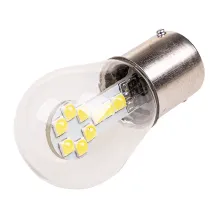 Автолампа диод S25 (P21W) 12V 18 SMD BA15s 1-конт Белая SKYWAY противотуманки/поворот/задний ход/сто