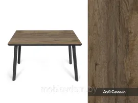 Обеденный стол Милан 01 1100х700 МДФпластик кромка эмаль (дуб сандал)