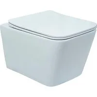 Унитаз подвесной Deante Bau VSS01102B с крышкой Slim Soft-Close (белый)