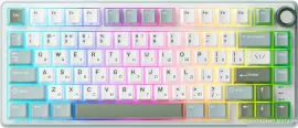 Проводная клавиатура Royal Kludge R75 RGB (Sky Cyan, RK Silver)