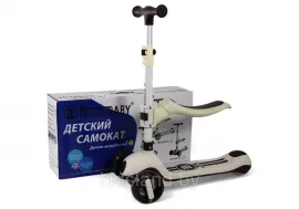 Детский самокат Rivertoys HB-818S коричневый