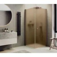 Душевой уголок MaybahGlass MGY-1298-2 (бронзовое матовое стекло/бронзовый)