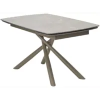 Обеденный стол M-City Rivoli 140 Matt / 614M05543 (Latte Stone Solid Ceramic/Taupe)