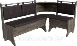 Уголок кухонный мягкий Оазис-2 108х163 (орех элия/коричневый)