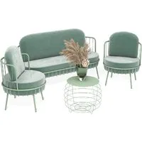 Диван Sheffilton SHT-DS284 (нежная мята/бразо/мятный)