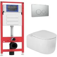 Унитаз подвесной Oliveeka OL-MQ-003 OL-G27 OL-R22-BN (никель матовый)