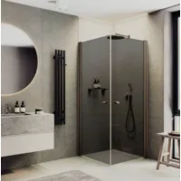 Душевой уголок MaybahGlass MGY-1300-2 (графитовое стекло/бронзовый)