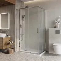 Душевой уголок BelBagno LUCE-AH-21-110/80-C-Cr