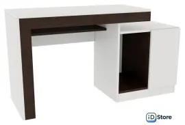 Офисный стол Woodville Модена (белый/венге)