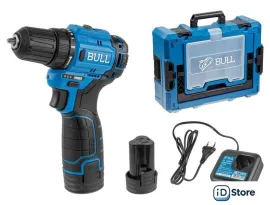 Дрель-шуруповерт Bull SR 1203 1329879 (с 2-мя АКБ, кейс)