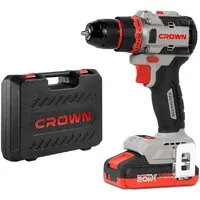 Дрель-шуруповерт Crown CT21128HMX-2 BMC (с 2-мя АКБ, кейс)