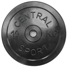 Диск обрезиненный Central Sport d26мм (10кг)