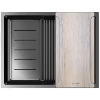 Кухонная мойка Paulmark NEXT-MULTI SINK 58 UNI PM785845-GM вороненая сталь