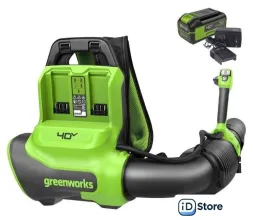 Садовая воздуходувка Greenworks GD40BPG2K4 2408107UB (с 1-им АКБ)