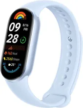 Фитнес-браслет Xiaomi Smart Band 9 (голубой, с голубым силиконовым ремешком, международная версия)