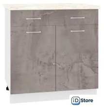 Шкаф напольный Кортекс-мебель Корнелия Лира НШ80р1ш (оникс/королевский опал)