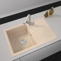 Кухонная мойка ZorG Rock 78 Premium beige