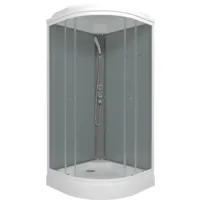 Душевая кабина Saniteco SNT-84 90х90 (серый/прозрачное стекло)