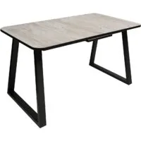 Кухонный стол Sheffilton SHT-T40/130-160 (дуб аляска/черный)