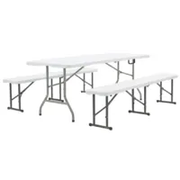 Комплект складной мебели Sundays AC-Z180/AC-ZD183C (белый)