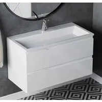 Мебель для ванных комнат Vela Тумба под умывальник Vela Вектор 90П под Absolute