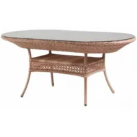 Стол садовый AIKO овальный CAMELLIA 7035П Светлый