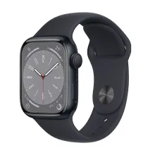Умные часы Apple Watch Series 8 41 мм (алюминиевый корпус, полуночный/полуночный, спортивный силиконовый ремешок S/M)