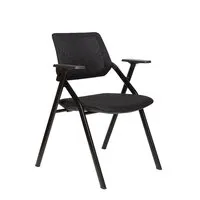 Офисный стул Norden Step / HY-815B (пластик, черный/сетка, черный/ткань, черный)