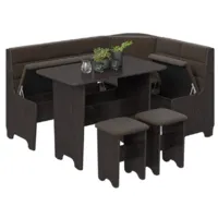 Обеденная группа Трия Техас исп. 2 (венге/кашемир коричневый)