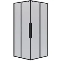 Душевой уголок Niagara NG-6824-34BLACK 100x100x195 (черный матовый/прозрачное стекло)