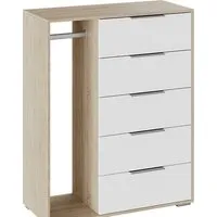 Комод Трия Нуар комбинированный тип 1 (дуб сонома/белый ясень)