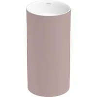Умывальник Wellsee Chalice Perfection 230623000 (отдельностоящий, без отверстия под смеситель, цвет матовый светло-розовый/глянцевый белый)