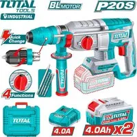 Перфоратор Total TRHLI202689 (с 2-мя АКБ, кейс)