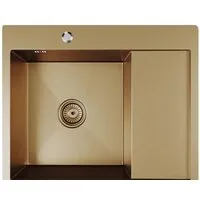 Кухонная мойка Mixline Pro 552925 (бронза, с сифоном)