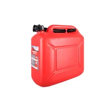 Канистра 10л Красная для топлива в комплекте с крышкой и лейкой 3ton PROFI