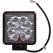 Фара светодиодная OFF ROAD 110110(130)25мм квадратная 12V/24V 27W 6000К SKYWAY 9 диодов Ближний св