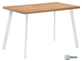 Кухонный стол Notta Тринити Лофт 140 25 мм 489657 (дуб вотан/белый матовый)