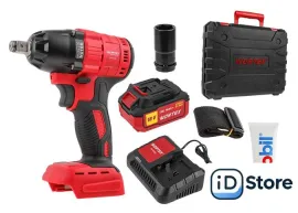 Гайковерт Wortex CWR 0318 0329229 (с 1-м АКБ, кейс, оснастка)