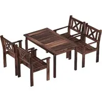 Обеденная группа Sundays Ф-183 1/4 (орех)