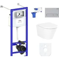 Унитаз подвесной Lavinia Boho Biore Compacto Rimless 7 в 1 87050171 (матовый пластик)