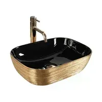 Умывальник Rea Belinda gold brush black U8780